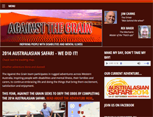 Tablet Screenshot of againstthegrain.org.au